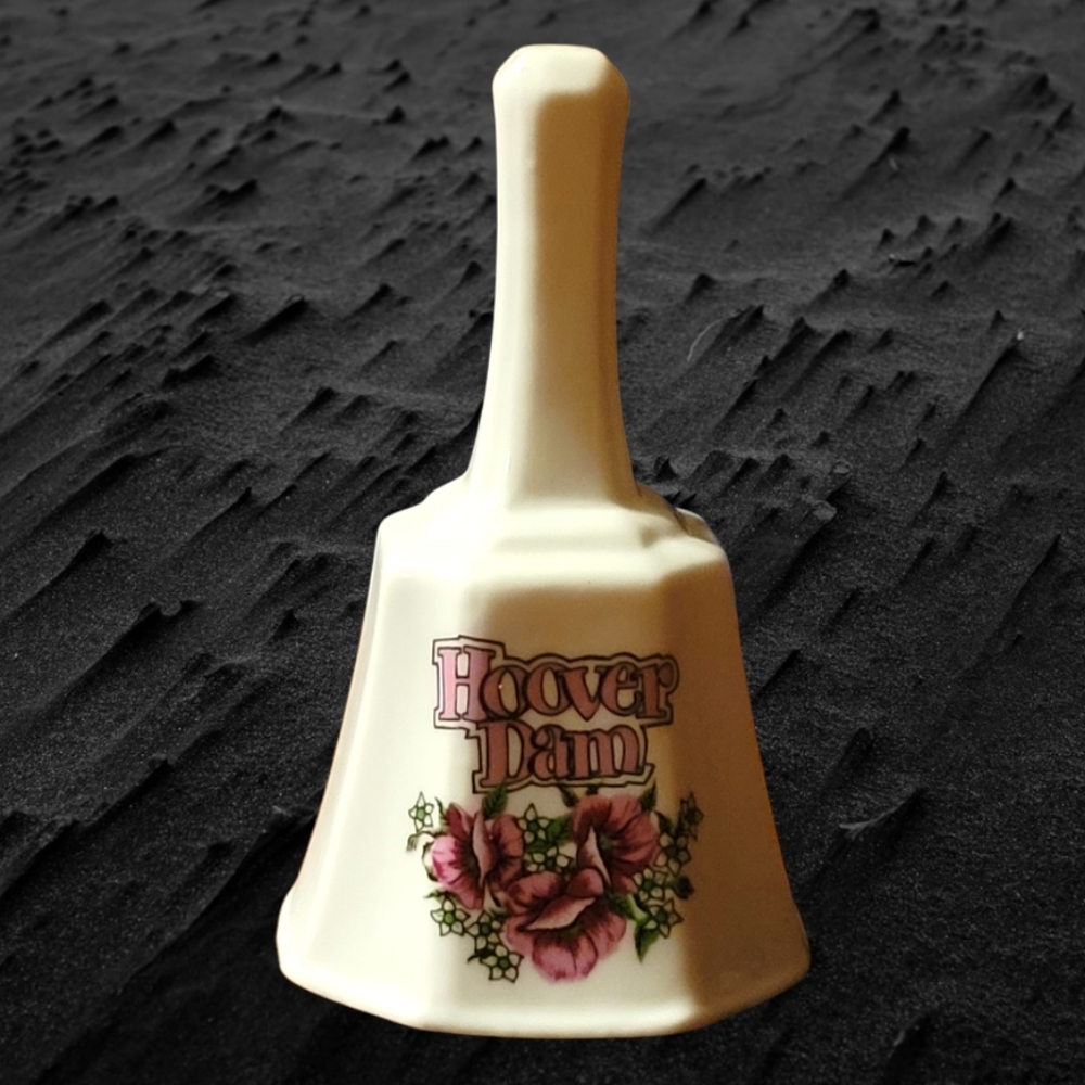 Vtg Hoover Dam White Porcelain Bell